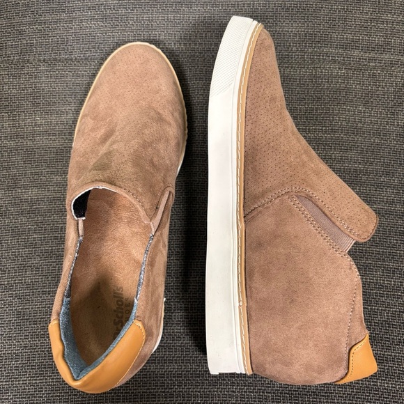 Dr. Scholl's If Only Wedge Slip On Sneaker Taupe Women Size 8.5 - Picture 3 of 11